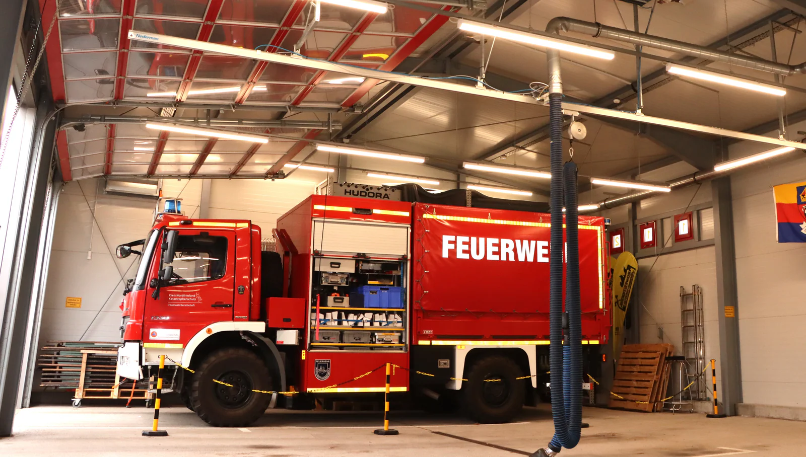 Rauchmelder in dem Feuerwehrgebäude